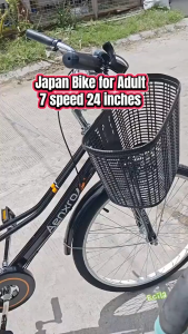 Home-use adult commuter retro bicycle 24/26 bike for adult inches made in Japanwith comfortable seat and basket