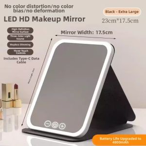 IMLUCKY | Portable Lighted Foldable Makeup Mirror