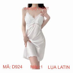 Váy ngủ bộ ngủ chất liệu vải lụa phối ren mềm mại sang trọng quý phái. Bộ ngủ lụa mang lại sự êm ái và thoải mái cho người dùng