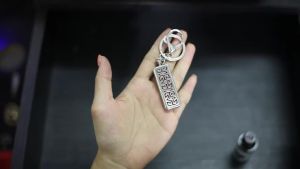 Rectangle Stainless Steel Aromatherapy Diffuser Keychain Jewelry Tree of Life Perfume Essential Oil Locket Pendant Accessories