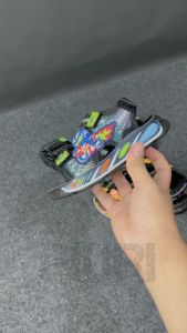 FIURI - PRO ATT - DIM 201 V 28-33 HITAM BIRU - SEPATU SANDAL KANVAS SOL KARET ANAK KECIL LAKI-LAKI - SANDAL PEREKAT KETS LUCU FASHION TRENDY - SEPATU SANDAL KRETEKAN COWOK MURAH PROMO DISKON