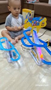 Bộh vịt leo cầu thang có đèn nhạc vui nhộn cho bé (loại to)