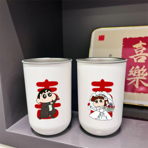 Couples Wedding Gift Stainless Steel Toothbrush And Mouthwash Cup Set 304 Stainless Steel Bathroom Accessories Dental Care