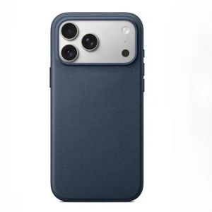 LS | Ốp Điện Thoại iPhone 13 Pro Max Bằng Vải Dệt Từ Tính - Ốp Da PU Tương Thích Sạc Không Dây Với Thiết Kế Vân Nổi