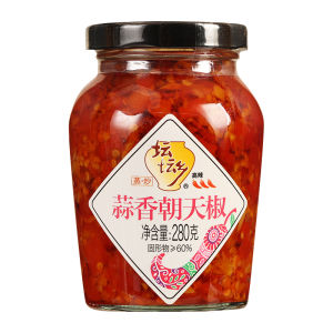 Garlic Flavored Diced Chili Sauce 280g*3 Bottles