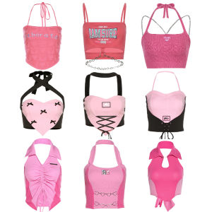 Summer American Sweetheart Strap Vest Womens Performance Clothing Jazz Dance Spicy Girl Top Street Style Short Length