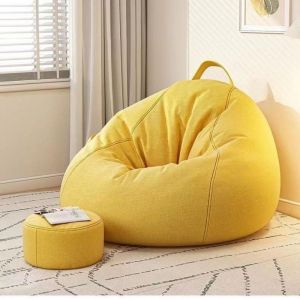 Lazy Sofa Bean Bag Set Fabric Art Living Room Bedroom Leisure Tatami Balcony Lazy Chair Can Lie Can Sleep Small Seat Cushion