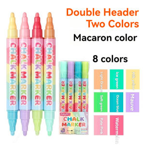 Bút Dạ Quang Xóa Được Hai Đầu 8/16 Màu Có Thể Giặt Sạch Xóa Ướt Màu Neon Dùng Cho Bảng Đen Kính Cửa Sổ