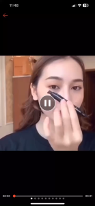 Bút Kẻ Mắt Nước 2 Đầu Chống Nước Lâu Trôi Đầu Dạ Mảnh Và Đầu Đóng Dấu Tạo Đuôi Mắt Sắc Nét Dễ Kẻ Cho Người Mới Bắt Đầu
