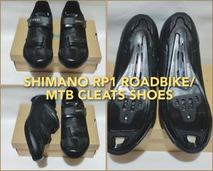 Shimano RP1 bike cleats shoes for RB/MTB Size 40424344 Black Synthetic Leather lightweight