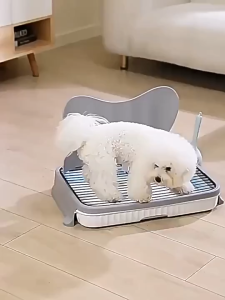 PAPAPET Leak-proof dog toilet with baffle easy to clean