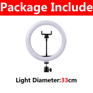 16/26/33cm Selfie Ring Light Photography Fill Light LED Ring Lamp Glow Soft Eye Protection Photography Lamp Supplies Home Studio