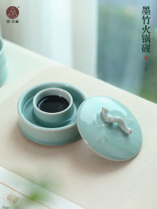 Hộp Mực Lò Sưởi Bằng Gốm Sứ Hợp Ba Cho Nghệ Thuật Viết Thư Pháp Hộp Mực Bút Chì Nước Giữ Ẩm Hộp Mực Bút Chì Đa Chức Năng