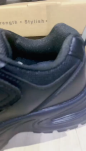 Asadi Kasut Sekolah Hitam Ringan Black School Shoe Ultra Light 6578