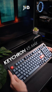 WIRELESS KEYBOARD (คีย์บอร์ดไร้สาย) KEYCHRON V5 MAX (QMK/VIA) (GATERON JUPITER BROWN SWITCH - EN/TH)