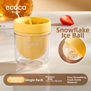 ecoco | Whisky Ice Ball Maker Round Mold Food-Grade Home-Use