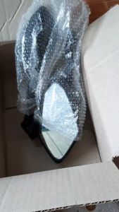 กระจกส่องหลัง แต่งทรง NINJA ใช้ได้กับ CBR -150250300500 R15เก่า(ชิวเดิม)gpx demon 150gr กระจกทรงนินจา กระจกมองข้าง(0037)