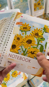 【 Random style】4PCS-Thickened notebook stationery cartoon A5 coil notebook student small fresh notebook