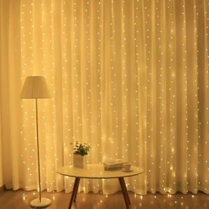 3/6M USB Remote LED Curtain Lights 8 Modes for Wedding Party Bedroom Wall Window Home Eid Mubarak LED Monthers Day Gift