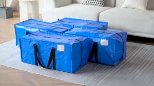 PACKONE Multifunctional Waterproof Foldable Travel Storage Bag 86L - Heavy-Duty Carrier for Packing Moving & Luggage