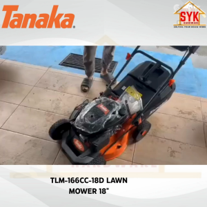 SYK Tanaka TLM-166CC-18D 18 Inch Lawn Mover Hand Push Lawn Mower Mesin Rumput Tolak  Mesin Potong Rumput