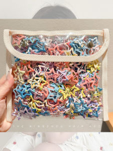 NING ZHOU | Colorful Star Side Hair Clip For Children And Women