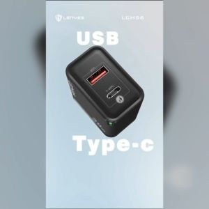 LCH56 - Batok LENYES LCH-56 Adaptor GaN Fast Charging PD 30W Kepala Casan Dual Port Charger