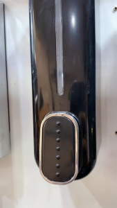 Dispenser Sabun Botol Soap Disepenser Pencet Tempat Sabun Cair Kapasitas 350 ml Putih Hitam Oval