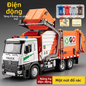 JUANNUO | Electric Alloy Garbage Truck Toy