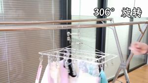50 Clips Drying Rack Stainless Steel Socks Underwear Multiple Clips Hanger Laundry Washing Towel Air Dryer Racks Pegs