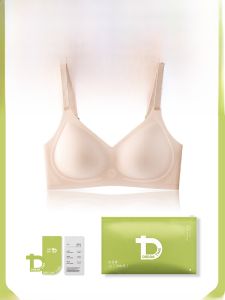 DREAM TIME | Soft Support Ultra-Thin One-Piece Wireless Bra Womens Summer Underwear Seamless Comfortable Nylon Fabric V-Neck Fixed Strap