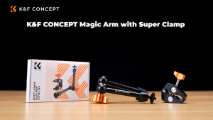 K&F CONCEPT Magic Arm with Super Clamp and Magic Arm Clamp Kit with Cold Shoe Clamp Mount for Monitor/LED Light/Action Camera