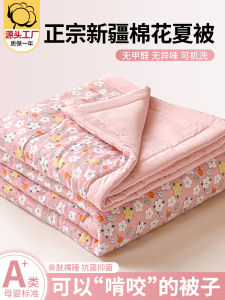 Pure Cotton Air Conditioner Quilt Summer Cool Quilt Machine Washable Student Dormitory Single Bed Universal Four Seasons Use