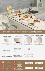Yomerto | Christmas Gift Household Dining Set Beautiful Tableware 2025 New Design