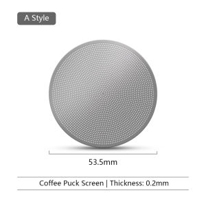 Màn Hình Lọc Cà Phê Espresso 02mm Giá Đỡ Bộ Lọc Bằng Thép Không Gỉ Tương Thích Với Portafilter 51/53/585mm Cho Công Cụ Delonghi Breville Barista