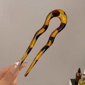 เครื่องประดับผมสไตล์จีนโบราณสำหรับผู้หญิง ทรง U หรูหรา สำหรับผมหลังหัว ชุดกี่เพ้า ชุดฮันฟู ตกแต่งผม วัสดุอื่นๆ