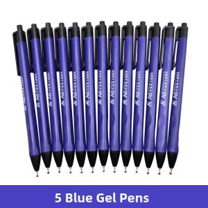 Press Type Ballpoint Pen 0.7mm Blue Medium Oil Smooth Writing Business Office General Purpose Black Red for Students And Documents Signing