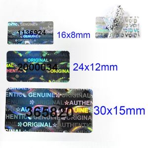 100pcs Hologram Security Seal Tamper Evident Removal Proof Label Serial Numbered VOID Left Open Evidence Anti-fake Laser Sticker