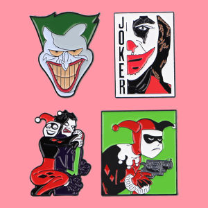 Horror Halloween Joker Enamel Pins Cartoon Figures Brooch Lapel Pin Badge on Backpack Clothing Accessories Fashion Jewelry Gifts