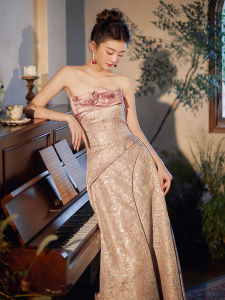 FengYueYu Wedding Dress Elegant Sweet Style Long A-Line Skirt for Engagement Party Bridal Gown Luxury Minimalist New 2025