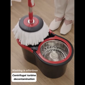 AyosBay Mop with Spinner and Bucket 360° Dual-Drive Flat Rotating Mop for Floor Cleaning Wet and Dry