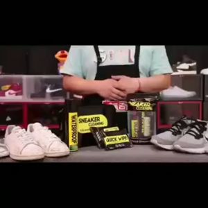 BIAOQI  3in1 Premium Shoe Cleaner Kit Shoe Cleaner Premium with Sneaker Brush Towel for Athletic Shoes Mesh faux Leather White shoes and Sneakers  Cleaner for White Shoes