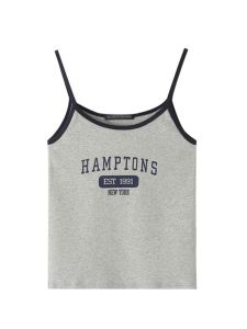 Áo Ba Lỗ Không Tay Ngắn Ôm Vừa Vặn Phong Cách Mỹ Dành Cho Nữ Áo Ba Lỗ Ngắn Không Tay Phong Cách Ngọt Ngào Cay Nồng Áo Ba Lỗ Bên Trong Áo Ba Lỗ Ngoài Trời