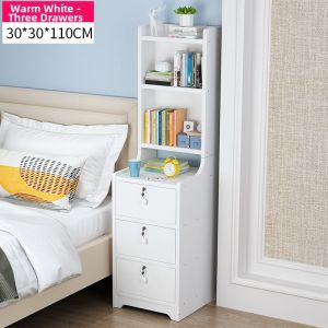 Modern Minimalist Multi-tier Narrow Bedroom Storage Cabinet