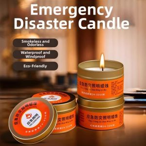 Emergency Windproof Odorless Candle