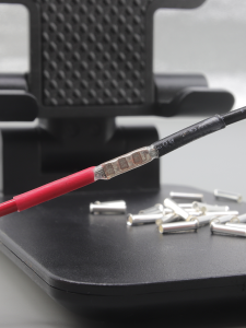 Intermediate Wiring Terminal Red Copper Hairline Rule Network Cable USB Data Cable Repair Wire Extension Cable Car Cold Pressure Connector