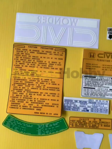 Stiker Honda Civic Wonder Warning Set