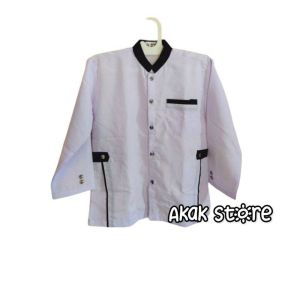 PAKAIAN MUSLIM ANAK BAJU KOKO PUTIH ANAK SETELAN JAZKO 4 - 13 TAHUN