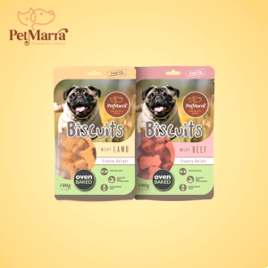 PetMarra Biscuits Dog Treats Milky Beef Flavor 100g treat dogs puppies food snacks pets foods all stages