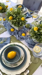 Romatic Gauze Table Runner Cheesecloth for Birthday Party Wedding Chirstmas Anniversary Celebration Tablecloth Semi Sheer Table Runner